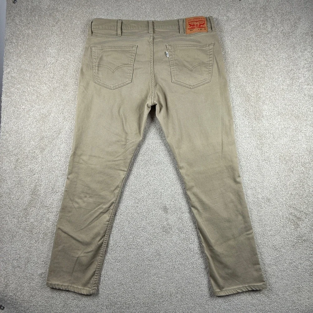 Levis 511 Slim Khaki Tan Chino Pants Mens 38x30 Cotton Stretch Casual 5-Pocket